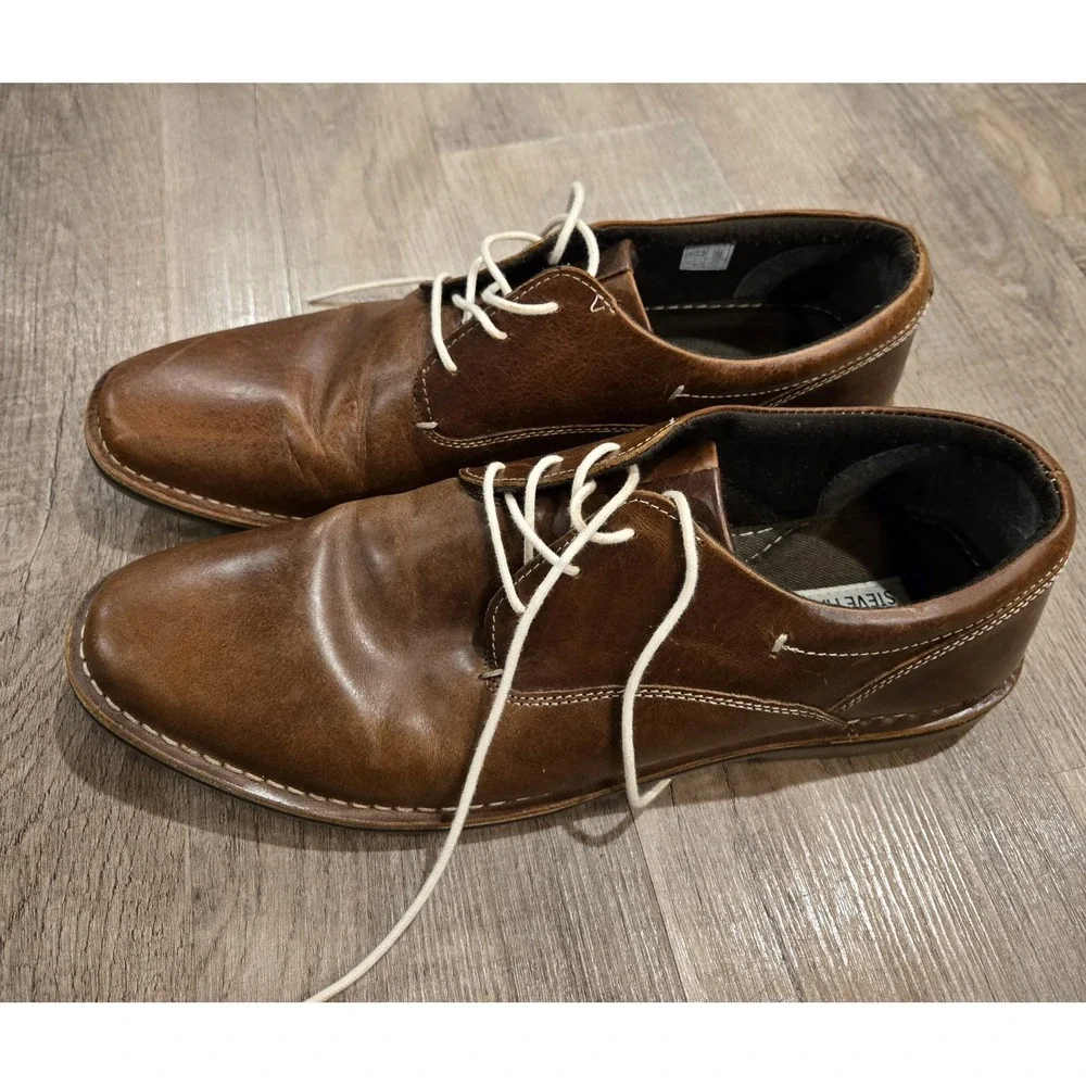 Steve Madden Harpoon Dress Oxfords, Men's Size 13 M, Wood